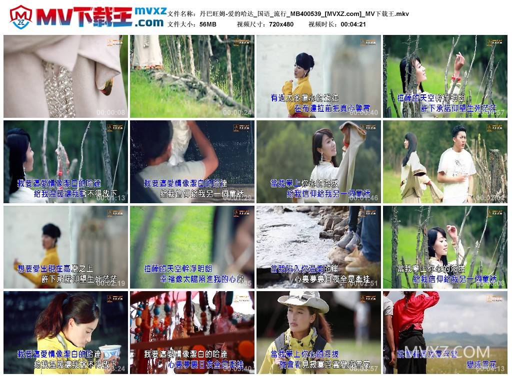 丹巴旺姆-爱的哈达_国语_流行_MB400539